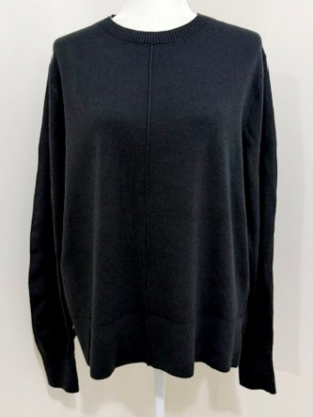Blue Mountain Women's Pullover Crew Neck Sweater Black Size M NWT